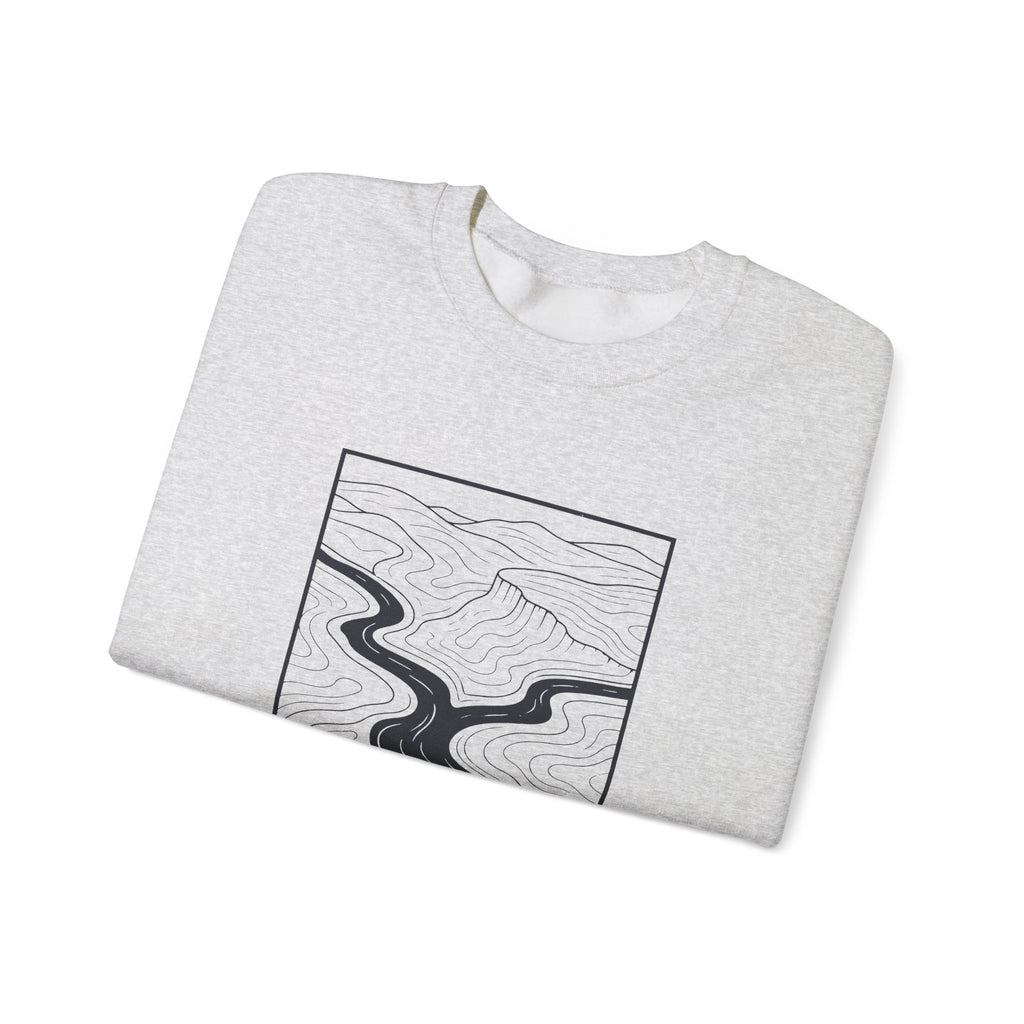 Clarksville Topo Map Crewneck Sweatshirt