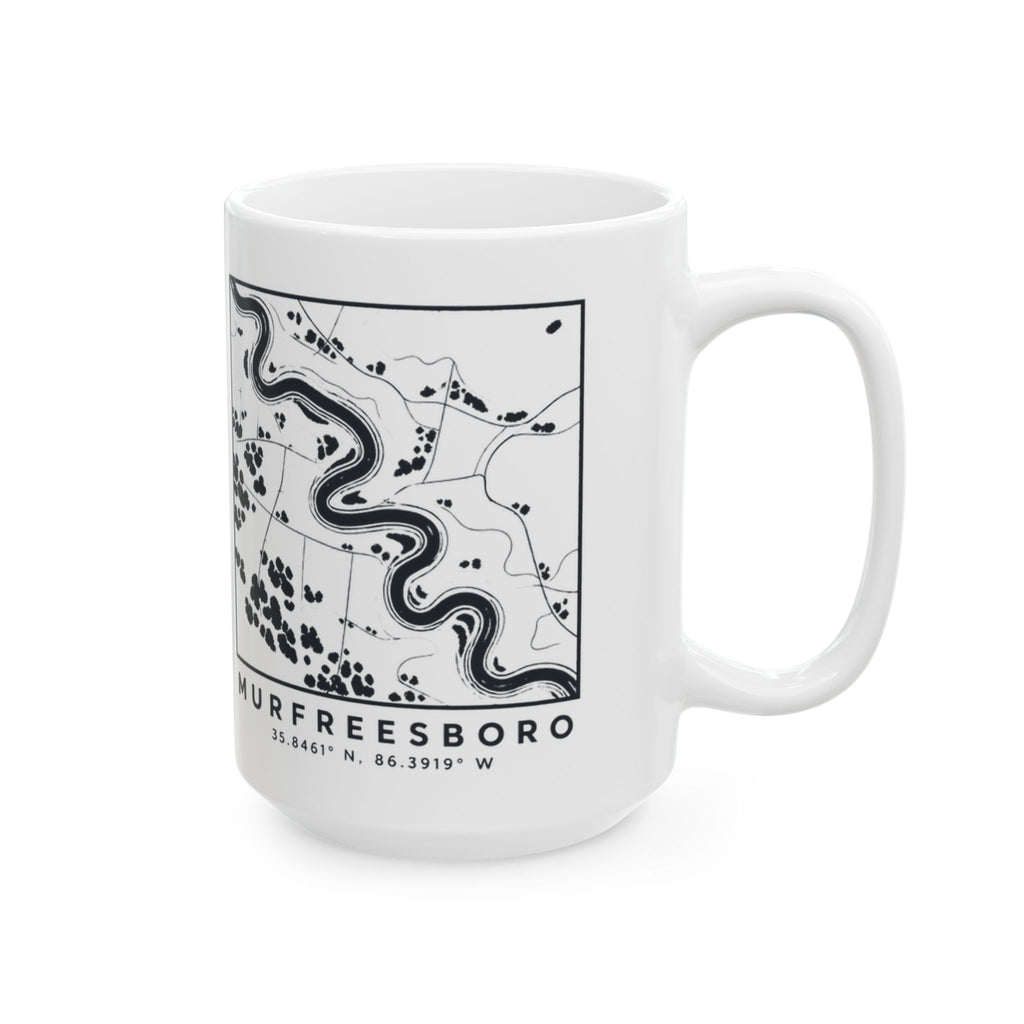 Murfreesboro Topo Map Mug