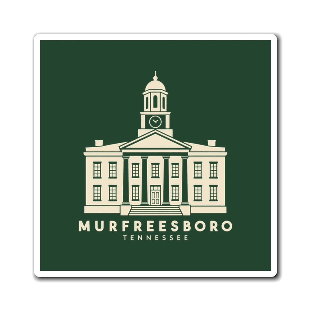 Murfreesboro Rutherford County Courthouse Magnet (Forest Green)