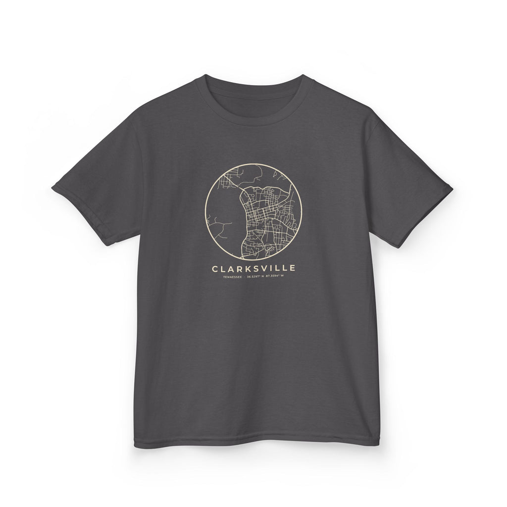 Clarksville Street Map Kids T-Shirt