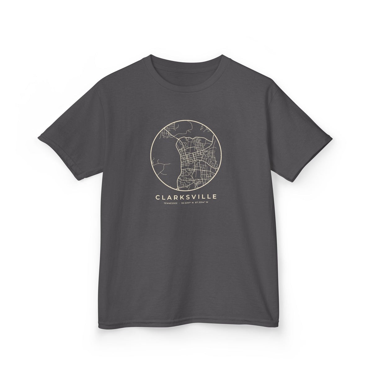 Clarksville Street Map Kids T-Shirt