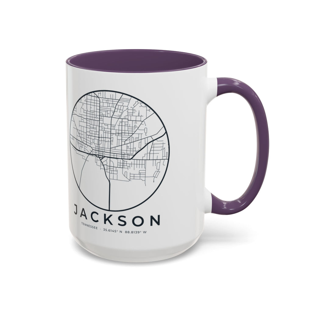 Jackson Street Map Accent Mug
