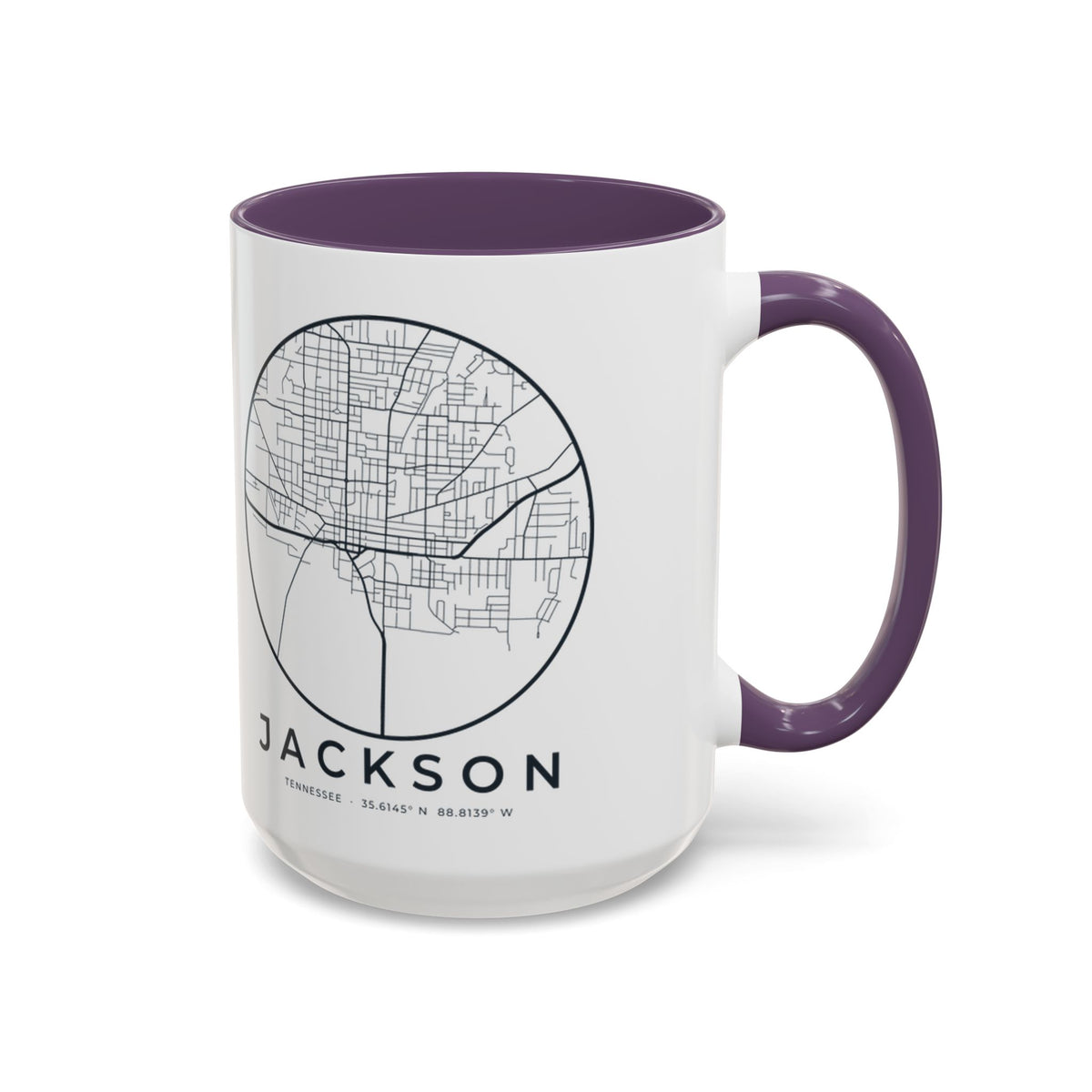 Jackson Street Map Accent Mug