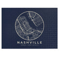 Nashville Street Map Puzzle (Navy)