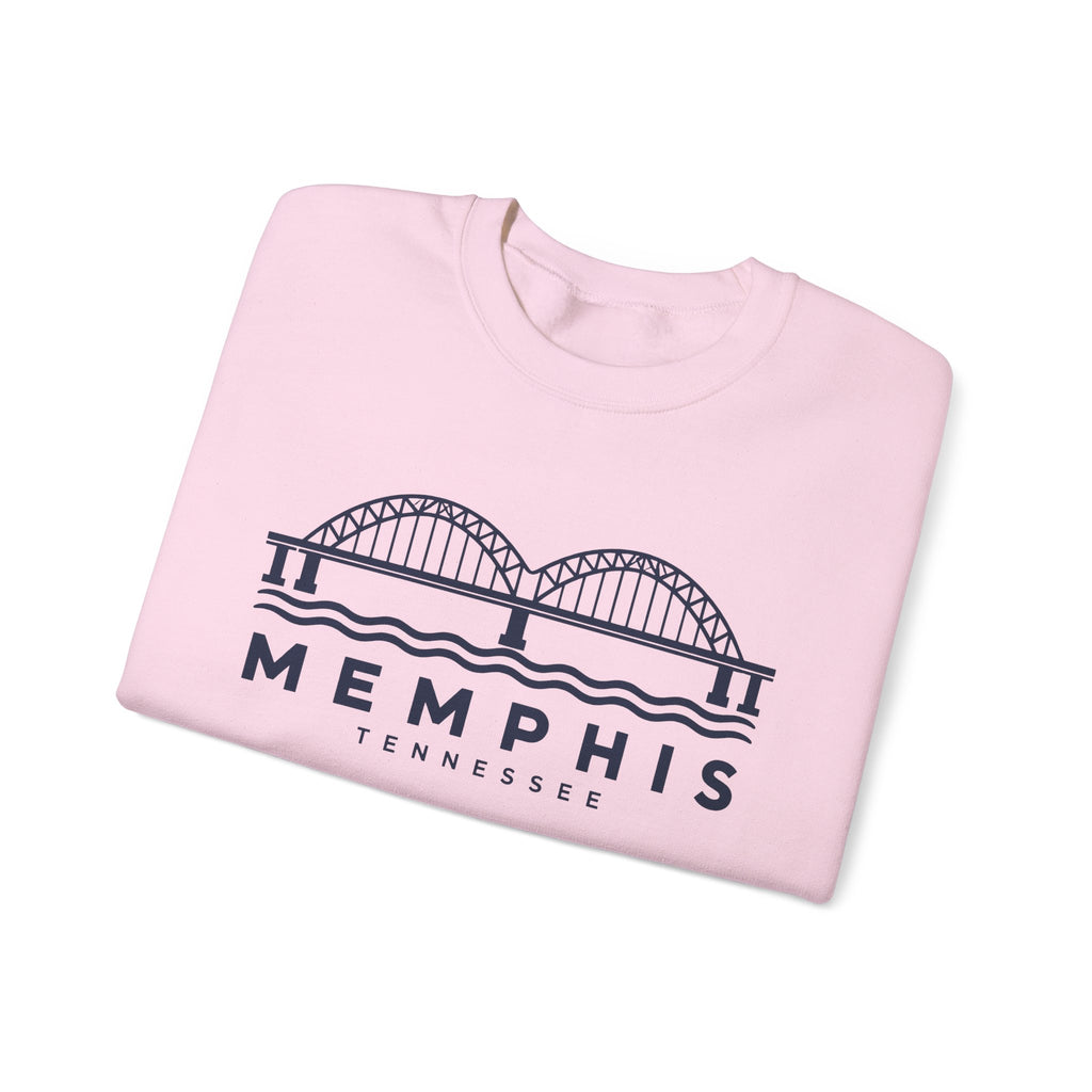 Memphis Hernando de Soto Bridge Crewneck Sweatshirt