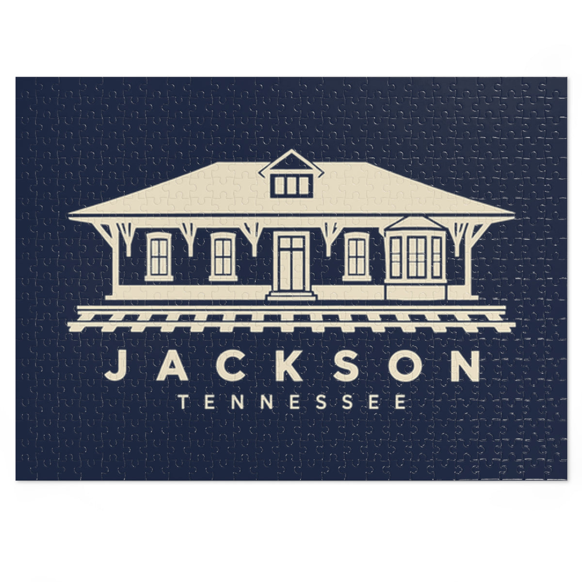 Jackson Train Depot Puzzle (Navy)