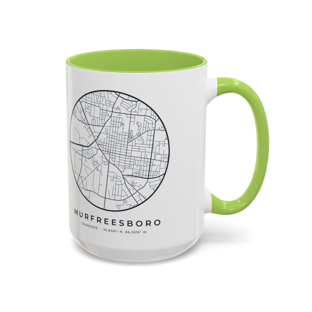 Murfreesboro Street Map Accent Mug