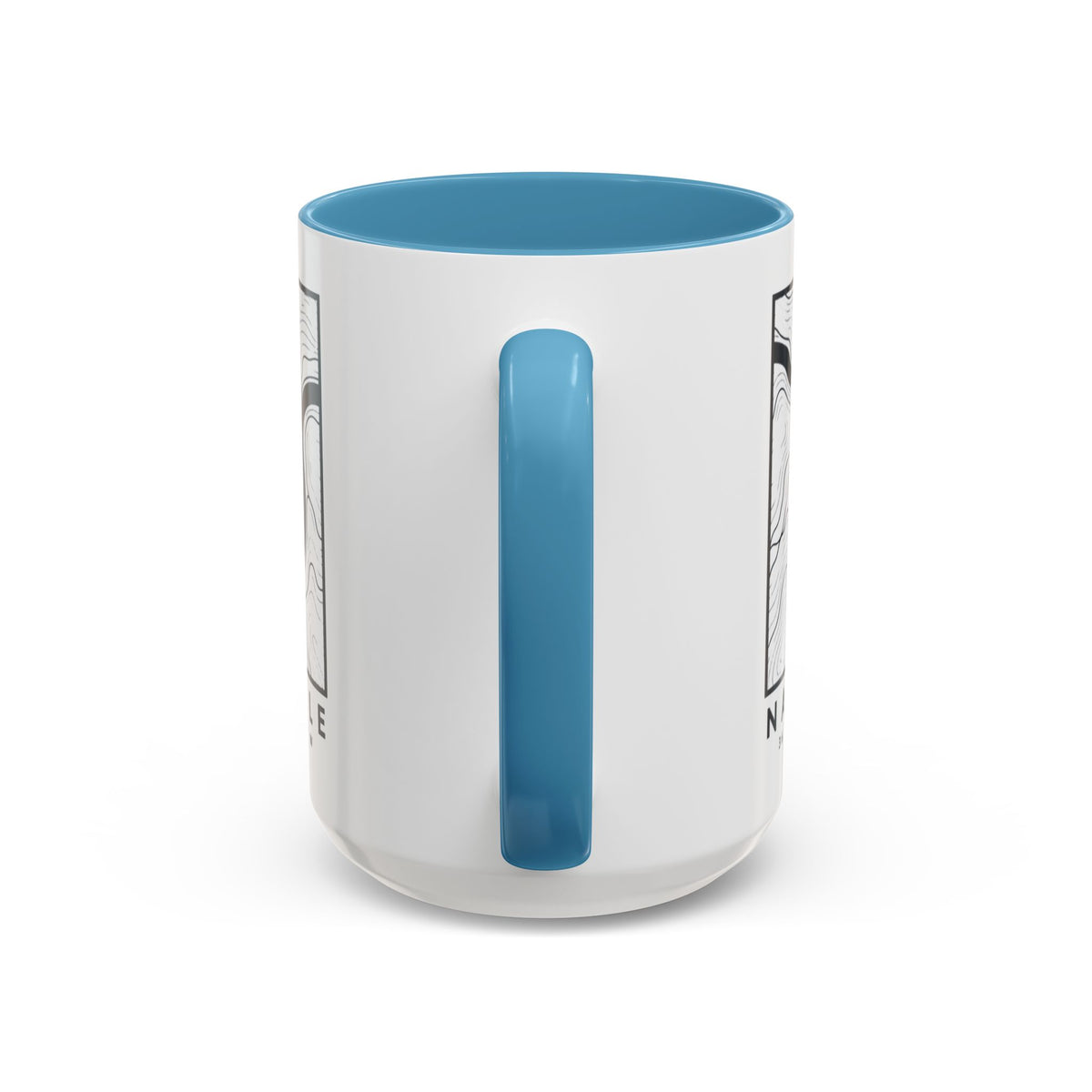 Nashville Topo Map Accent Mug
