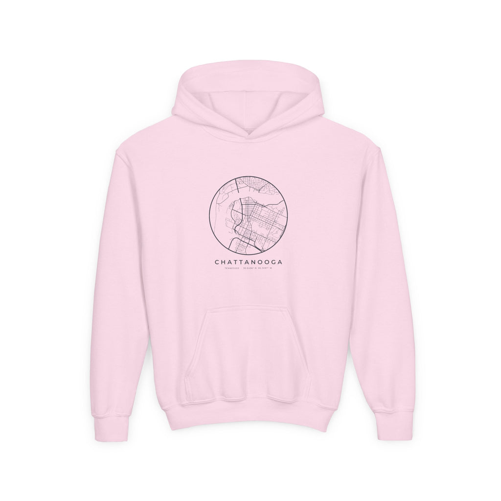 Chattanooga Street Map Kids Hoodie