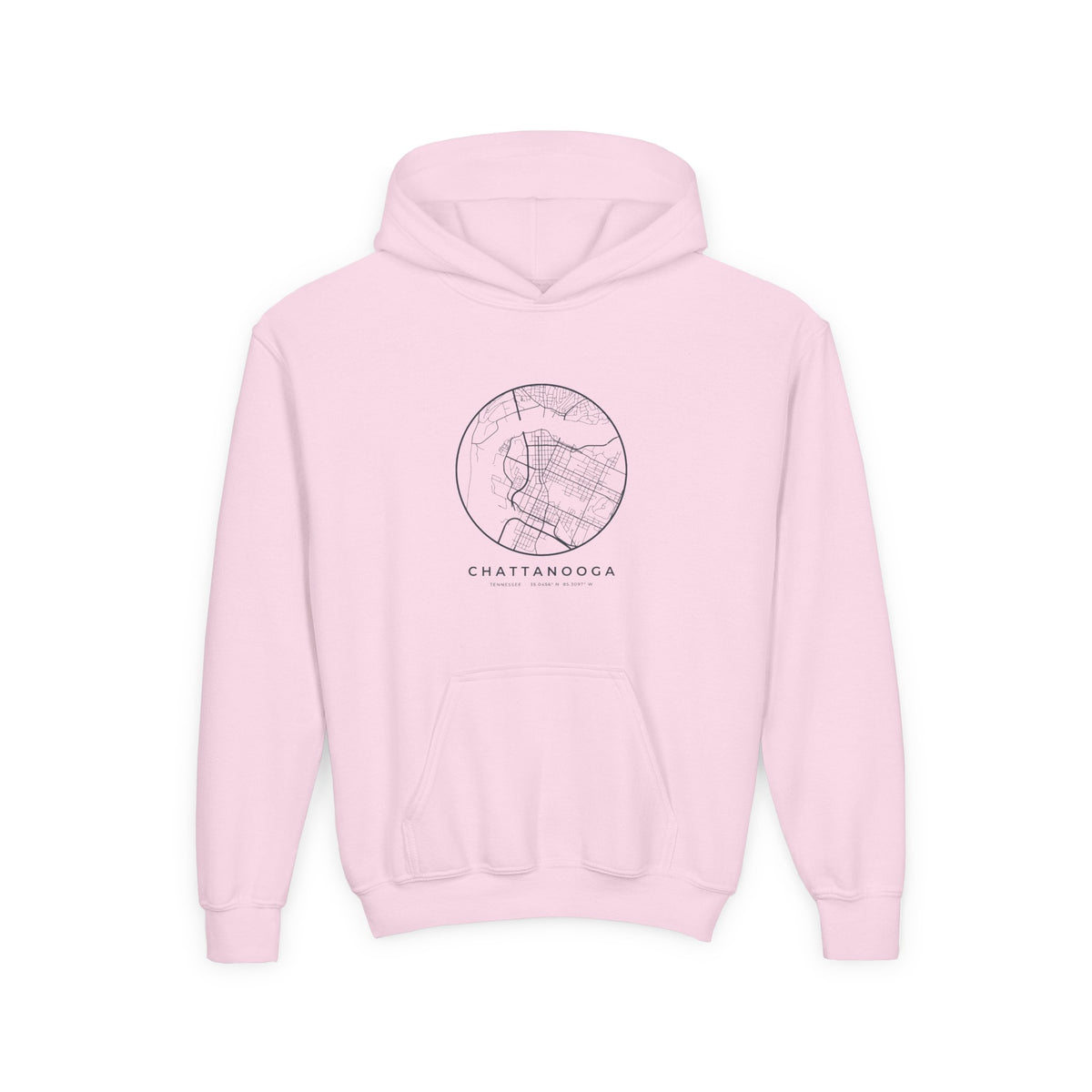 Chattanooga Street Map Kids Hoodie