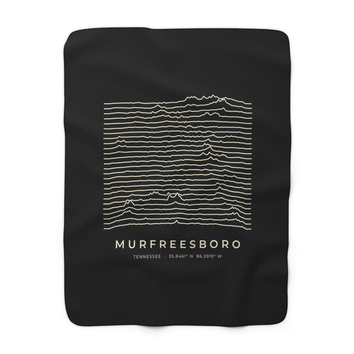 Murfreesboro Ridgeline Sherpa Blanket (Black)