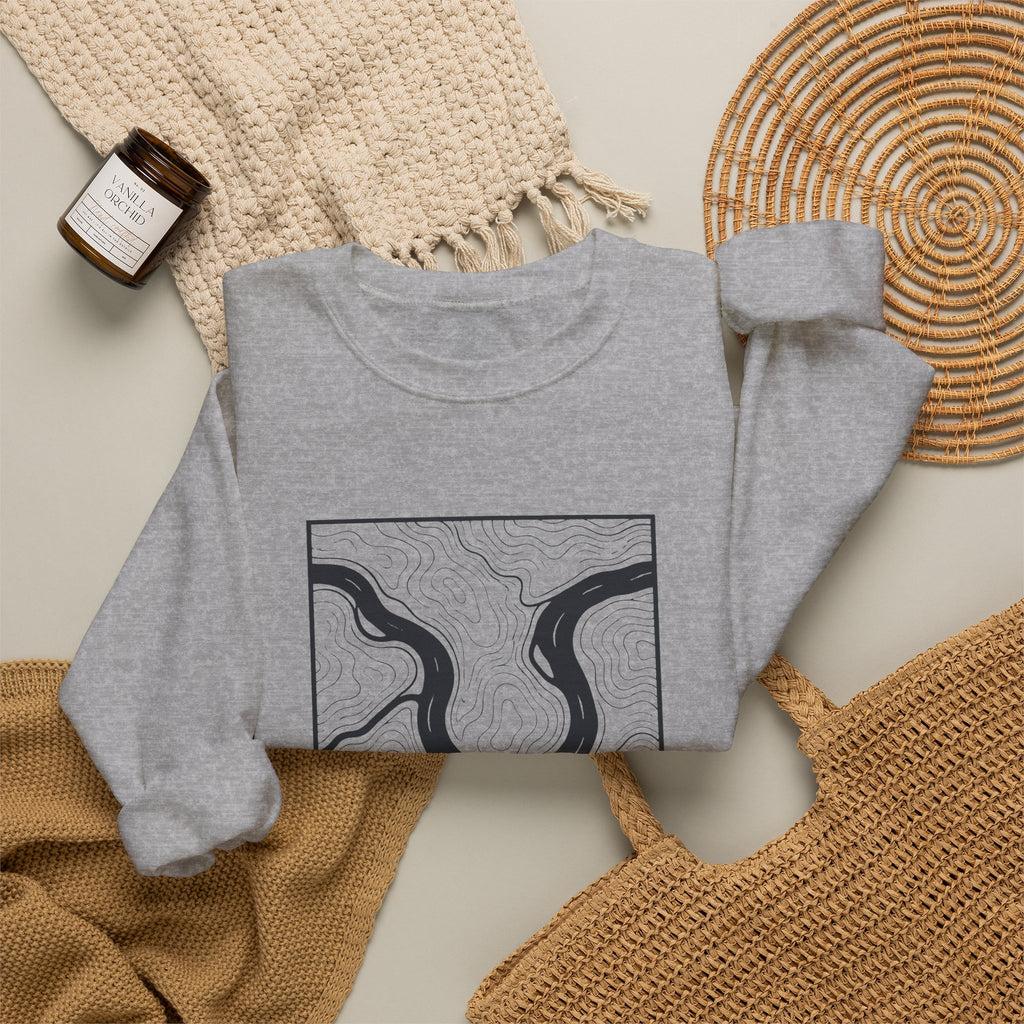Knoxville Topo Map Crewneck Sweatshirt