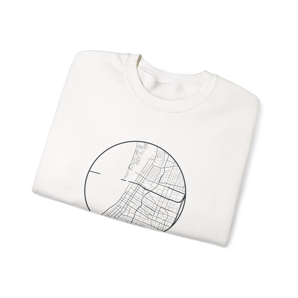 Memphis Street Map Crewneck Sweatshirt