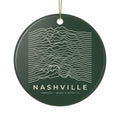 Nashville Ridgeline Ornament (Forest Green)