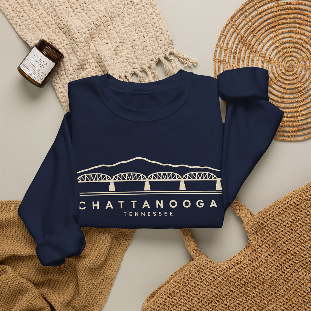 Chattanooga Walnut Street Bridge Crewneck Sweatshirt