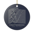 Chattanooga Ridgeline Ornament (Navy)