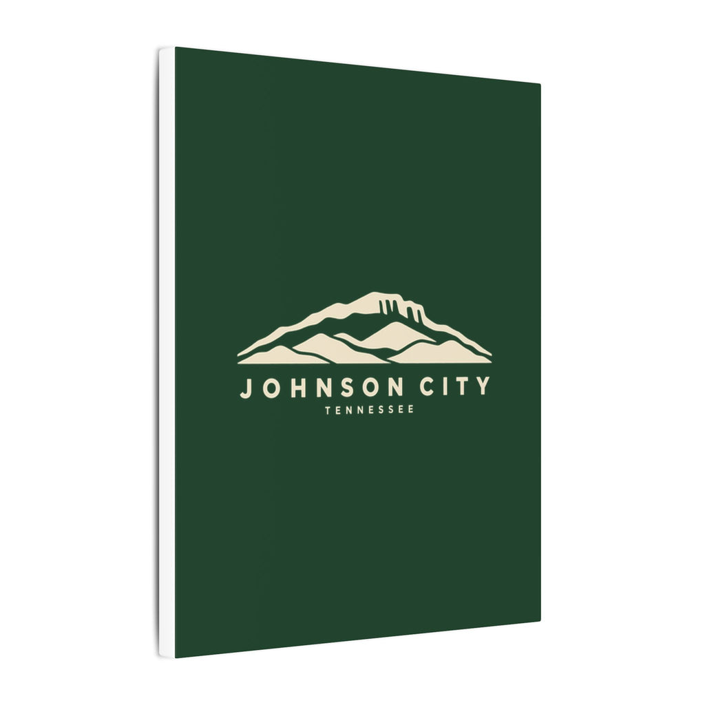 Johnson City Buffalo Mountain Canvas Print (Forest Green)