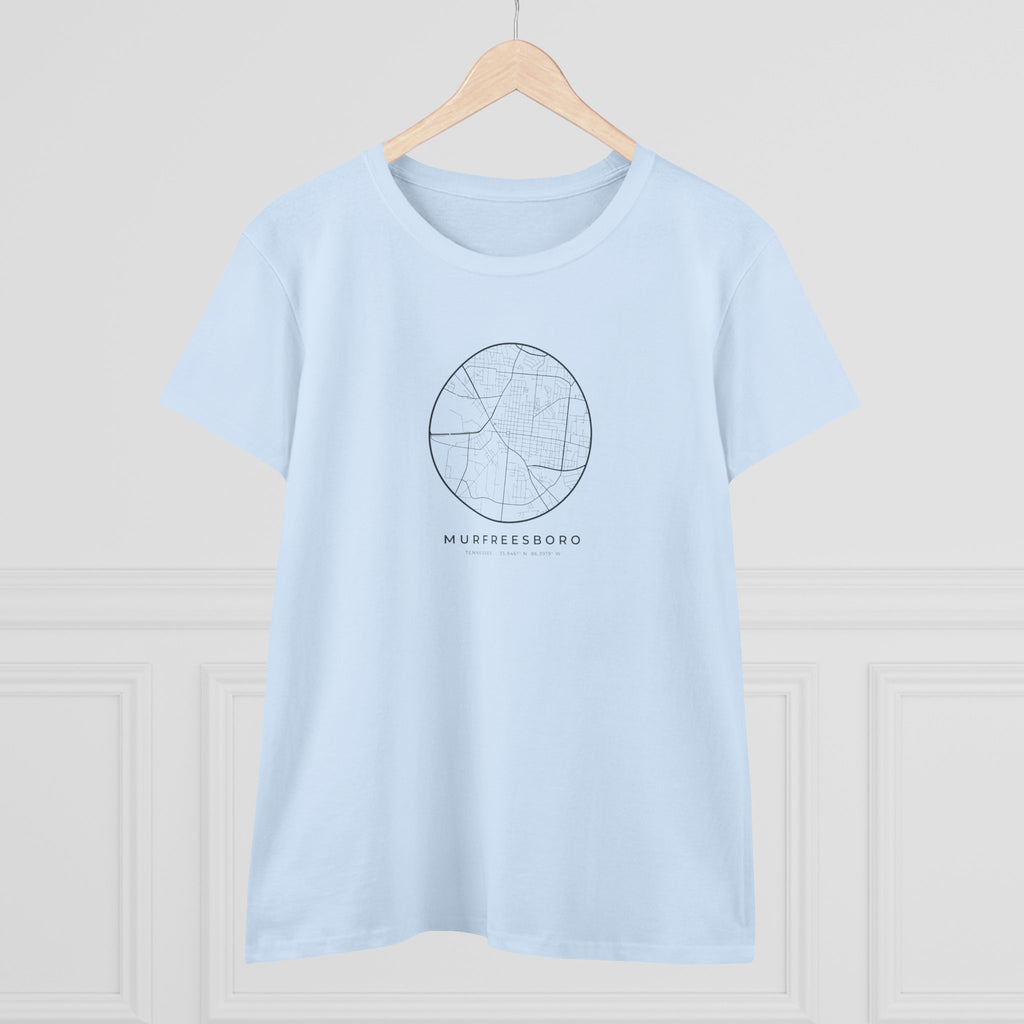 Murfreesboro Street Map Women's T-Shirt