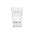 Jackson Street Map Pint Glass