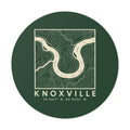 Knoxville Topo Map Sticker (Forest Green)