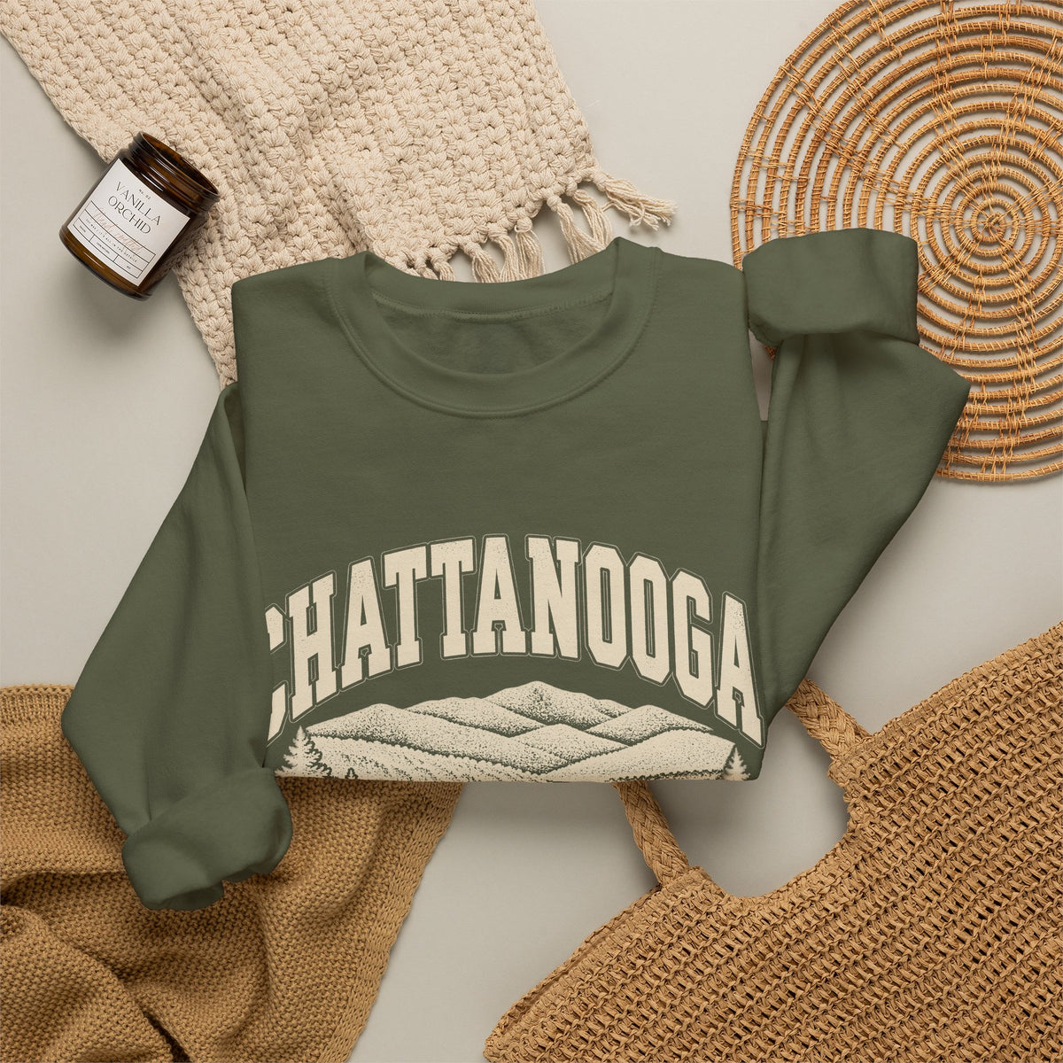 Chattanooga Vintage Varsity Crewneck Sweatshirt