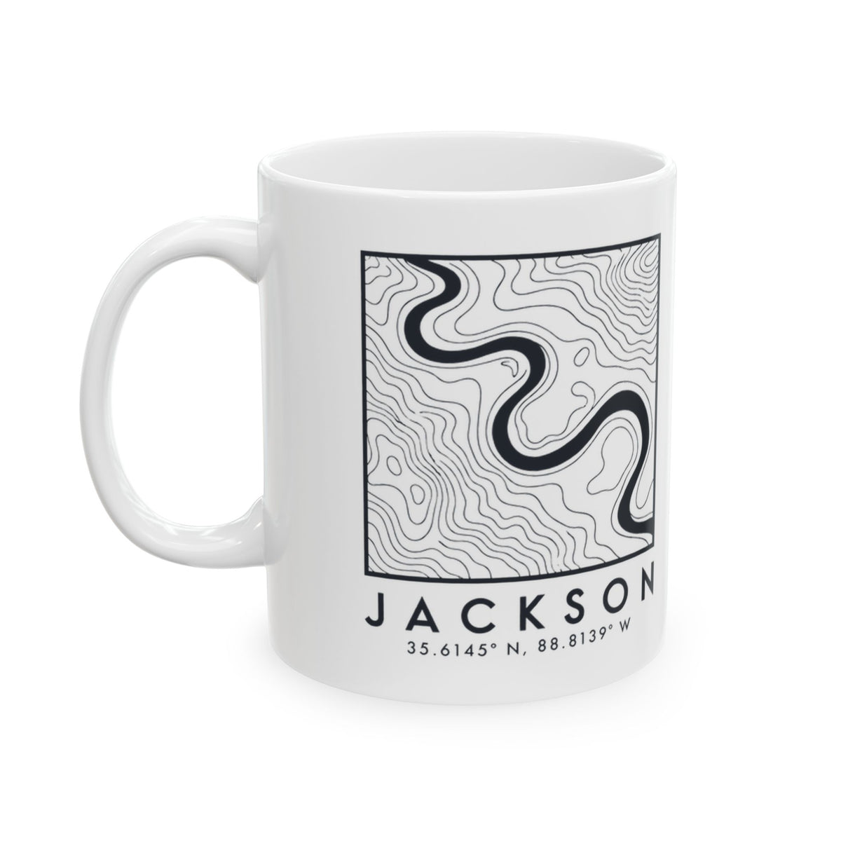 Jackson Topo Map Mug