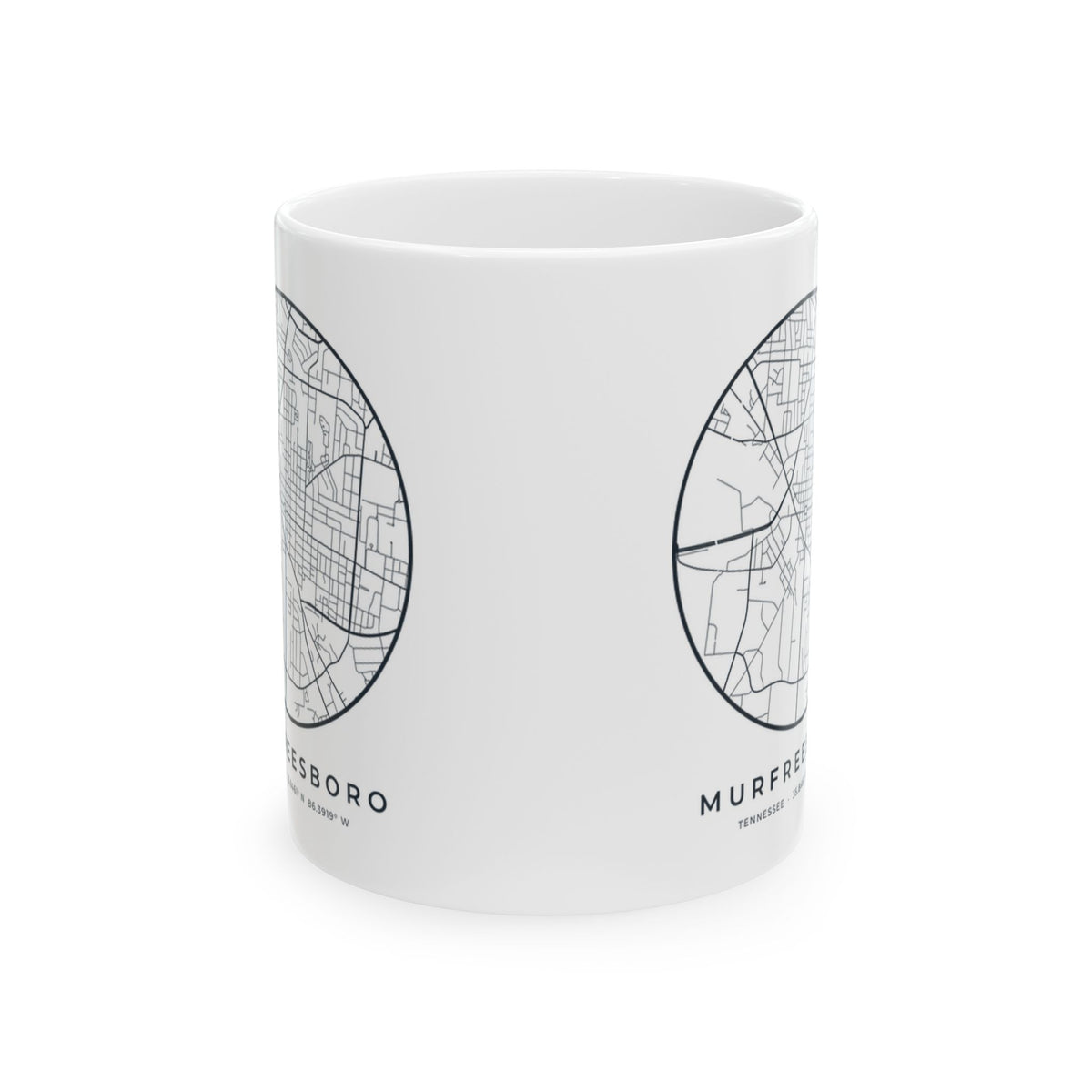 Murfreesboro Street Map Mug