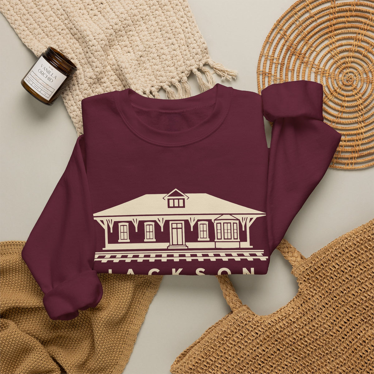 Jackson Train Depot Crewneck Sweatshirt