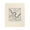 Chattanooga Topo Map Blanket
