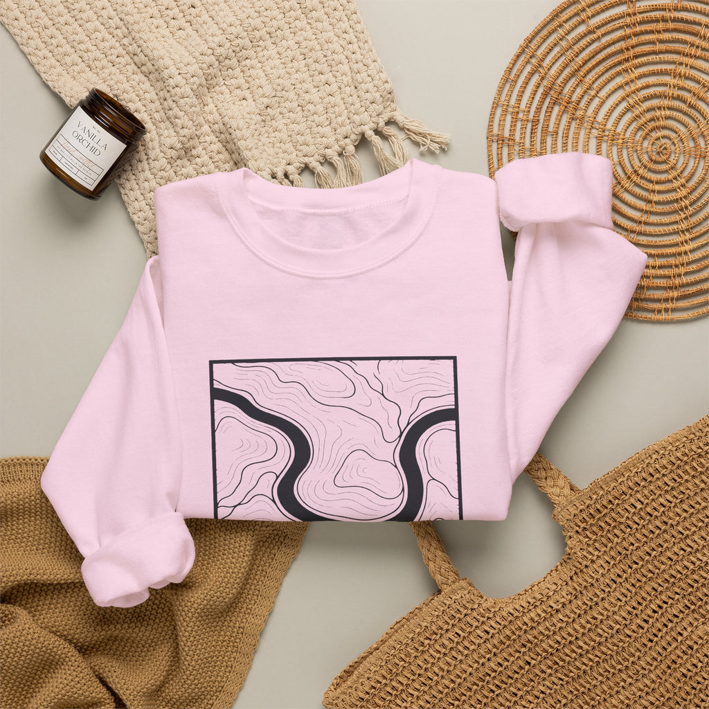Nashville Topo Map Crewneck Sweatshirt
