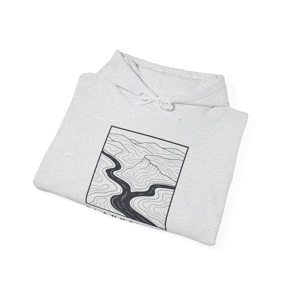 Clarksville Topo Map Hoodie