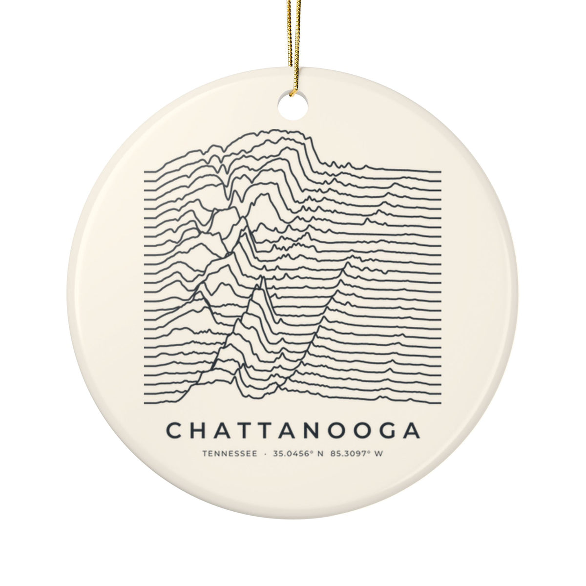 Chattanooga Ridgeline Ornament