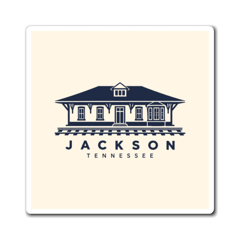 Jackson Train Depot Magnet