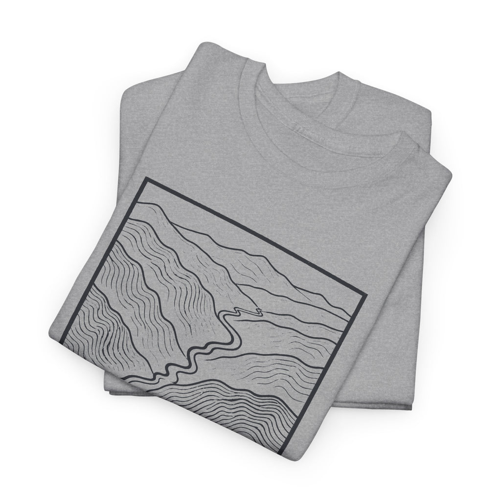 Johnson City Topo Map T-Shirt