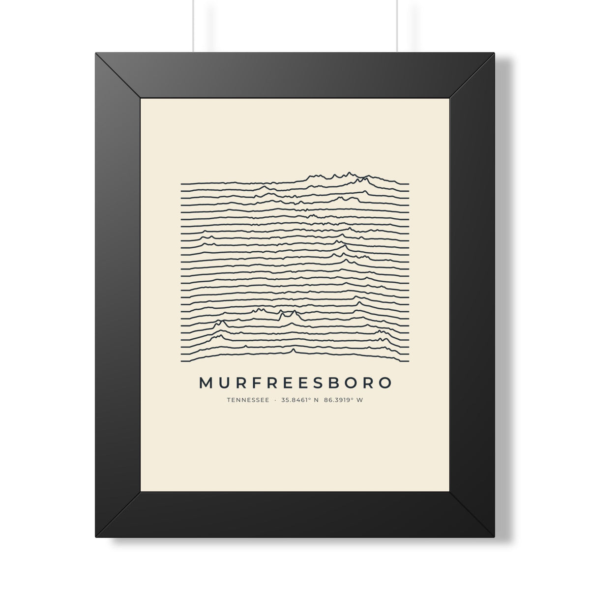 Murfreesboro Ridgeline Framed Print