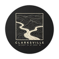 Clarksville Topo Map Sticker (Black)
