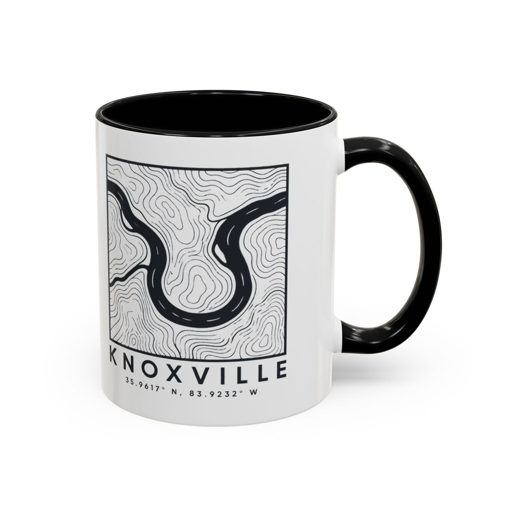 Knoxville Topo Map Accent Mug