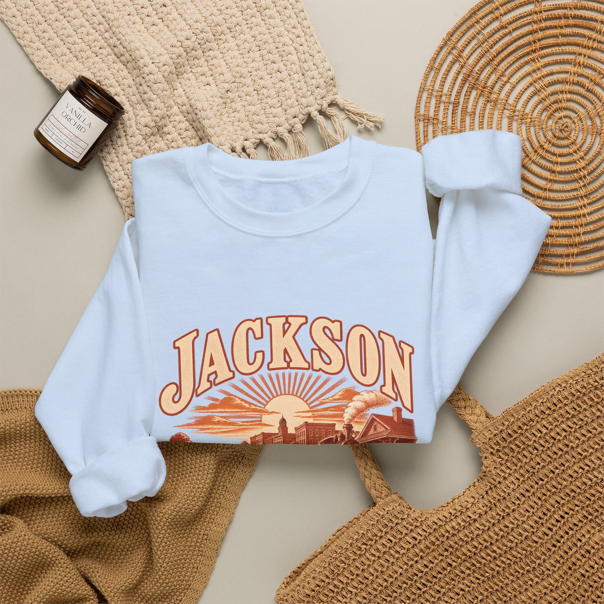 Jackson Engraved Valley Crewneck Sweatshirt