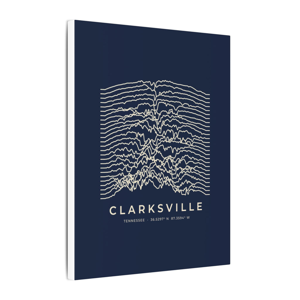 Clarksville Ridgeline Canvas Print (Navy)