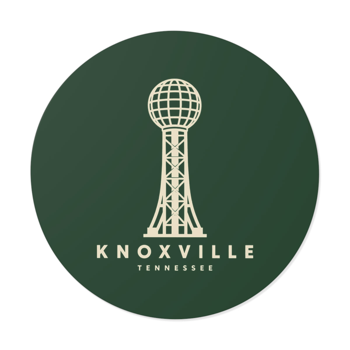 Knoxville Sunsphere Sticker (Forest Green)