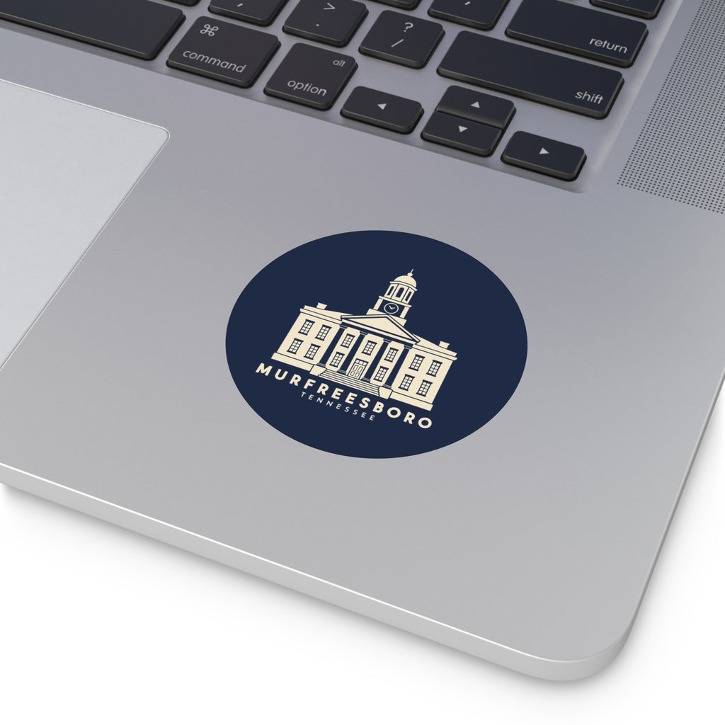 Murfreesboro Rutherford County Courthouse Sticker (Navy)