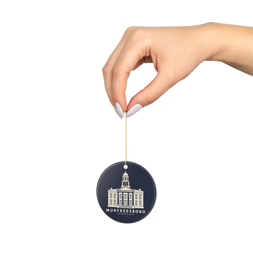 Murfreesboro Rutherford County Courthouse Ornament (Navy)