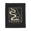 Memphis Topo Map Blanket (Black)