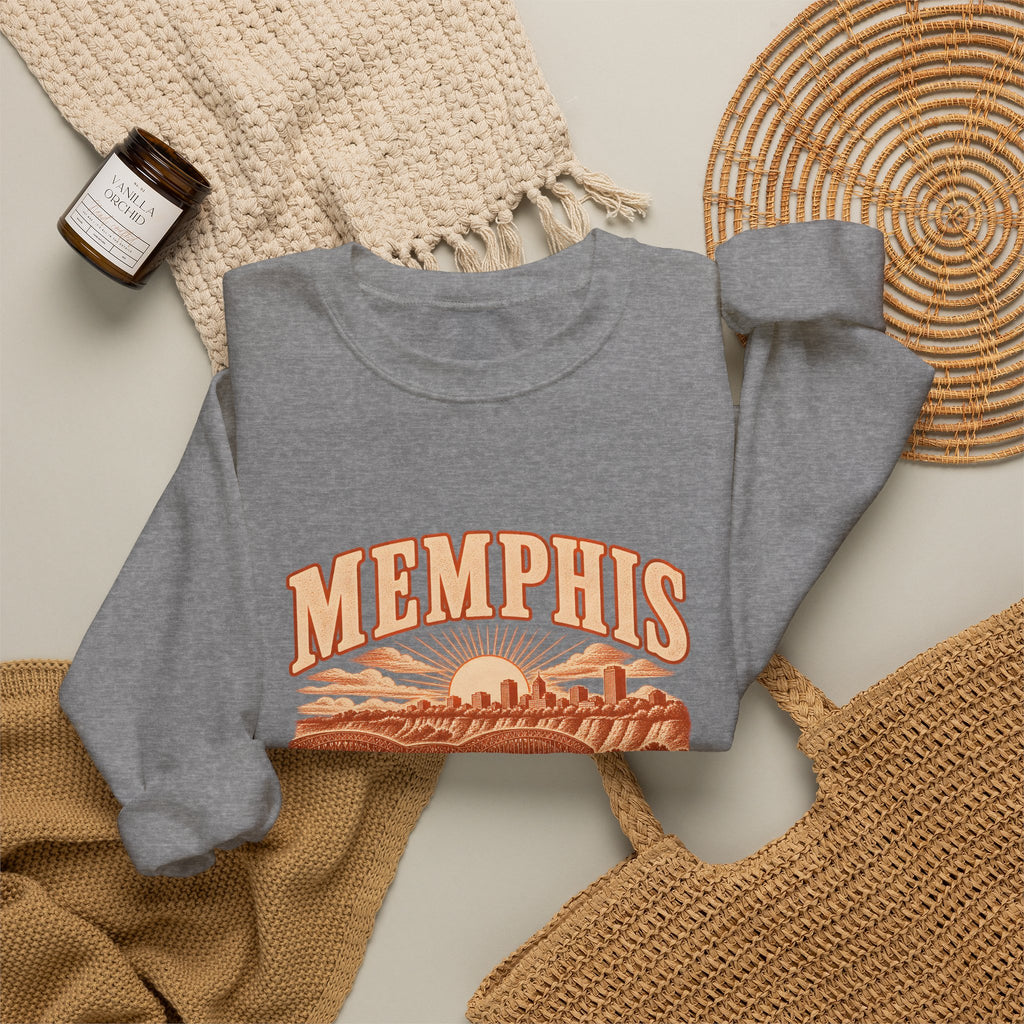 Memphis Engraved Valley Crewneck Sweatshirt