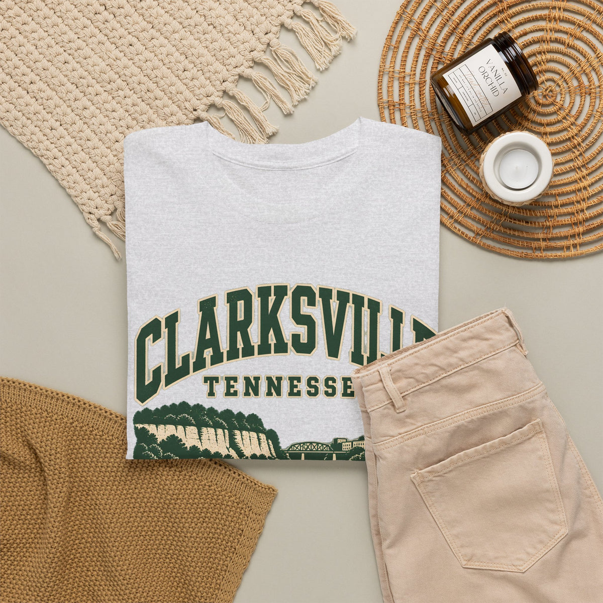 Clarksville Vintage Varsity T-Shirt