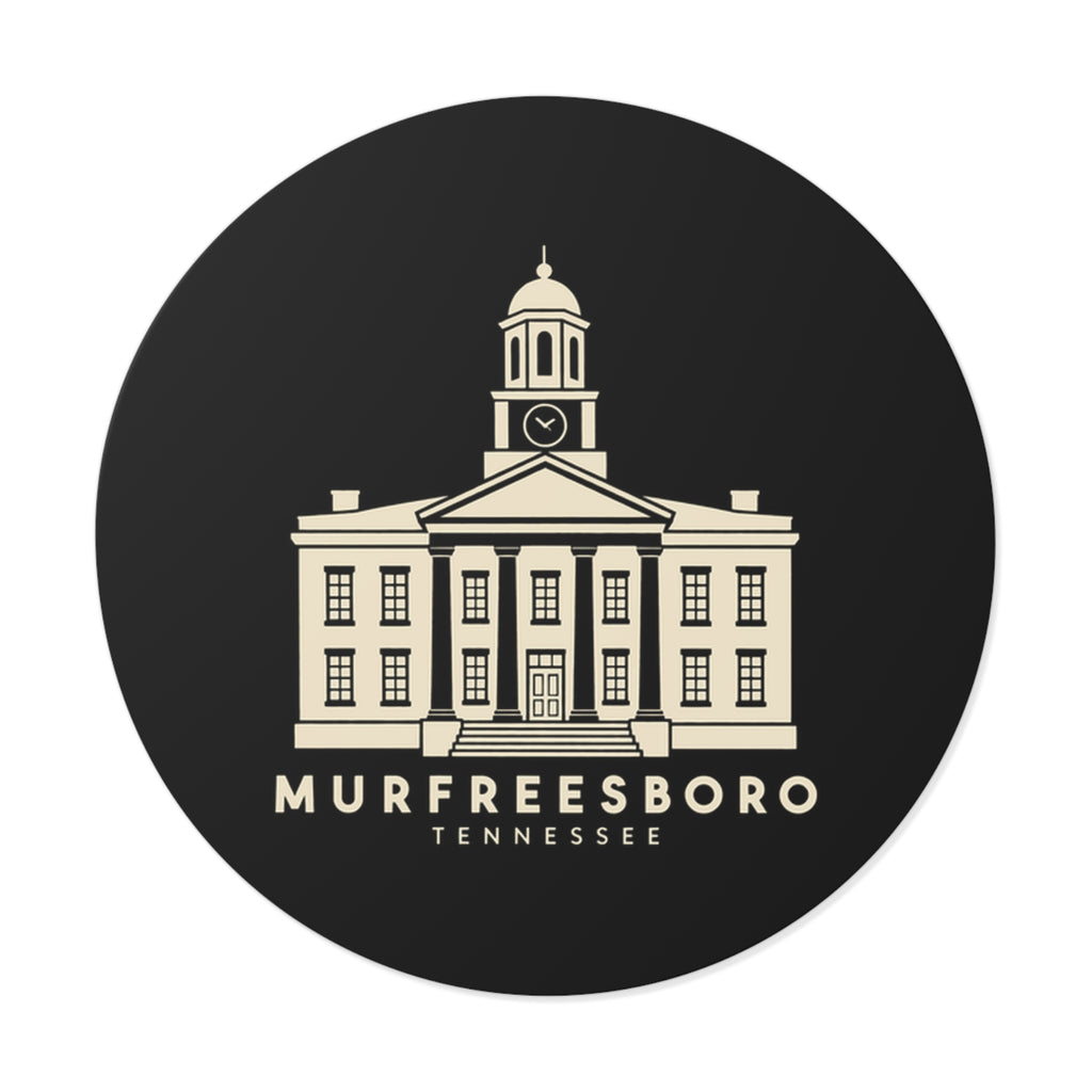 Murfreesboro Rutherford County Courthouse Sticker (Black)