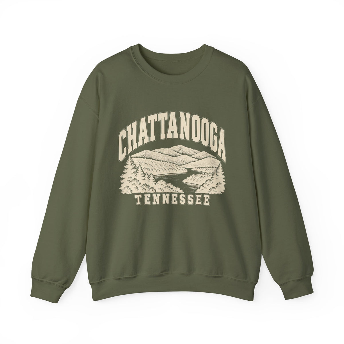 Chattanooga Vintage Varsity Crewneck Sweatshirt