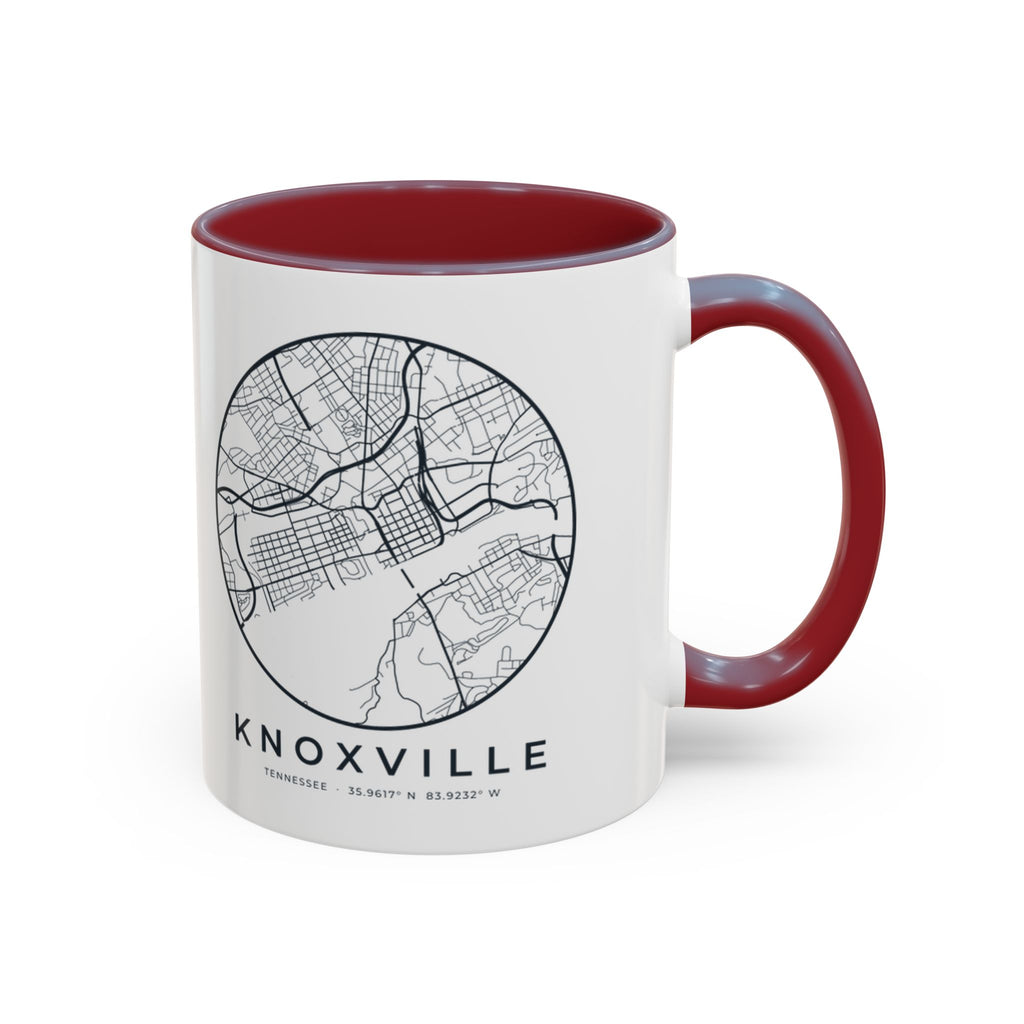Knoxville Street Map Accent Mug