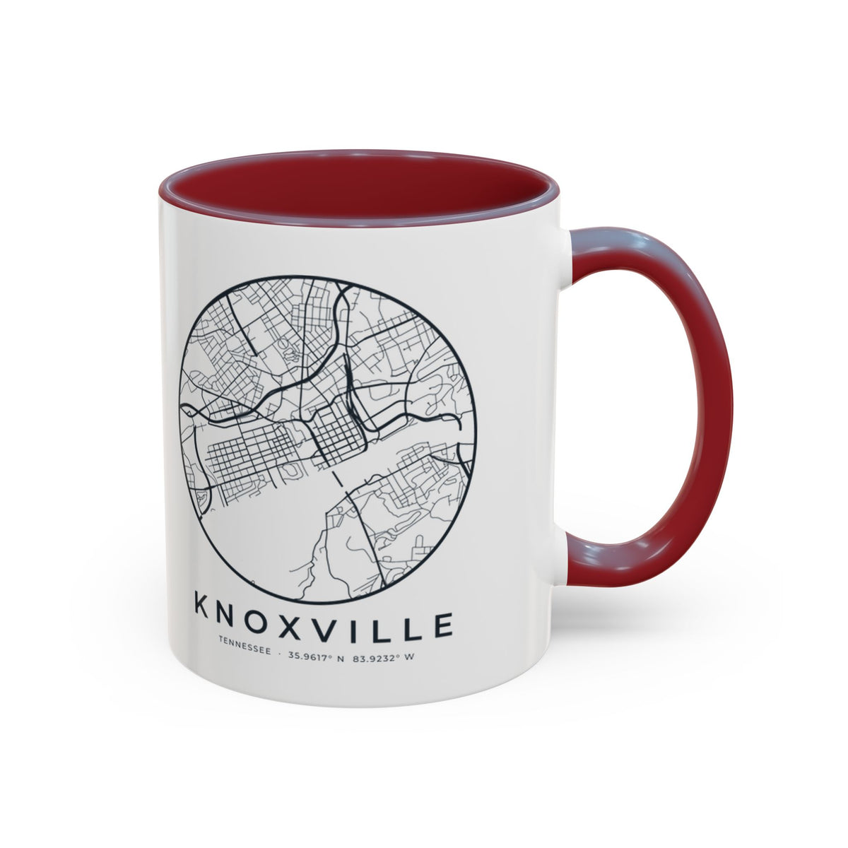 Knoxville Street Map Accent Mug