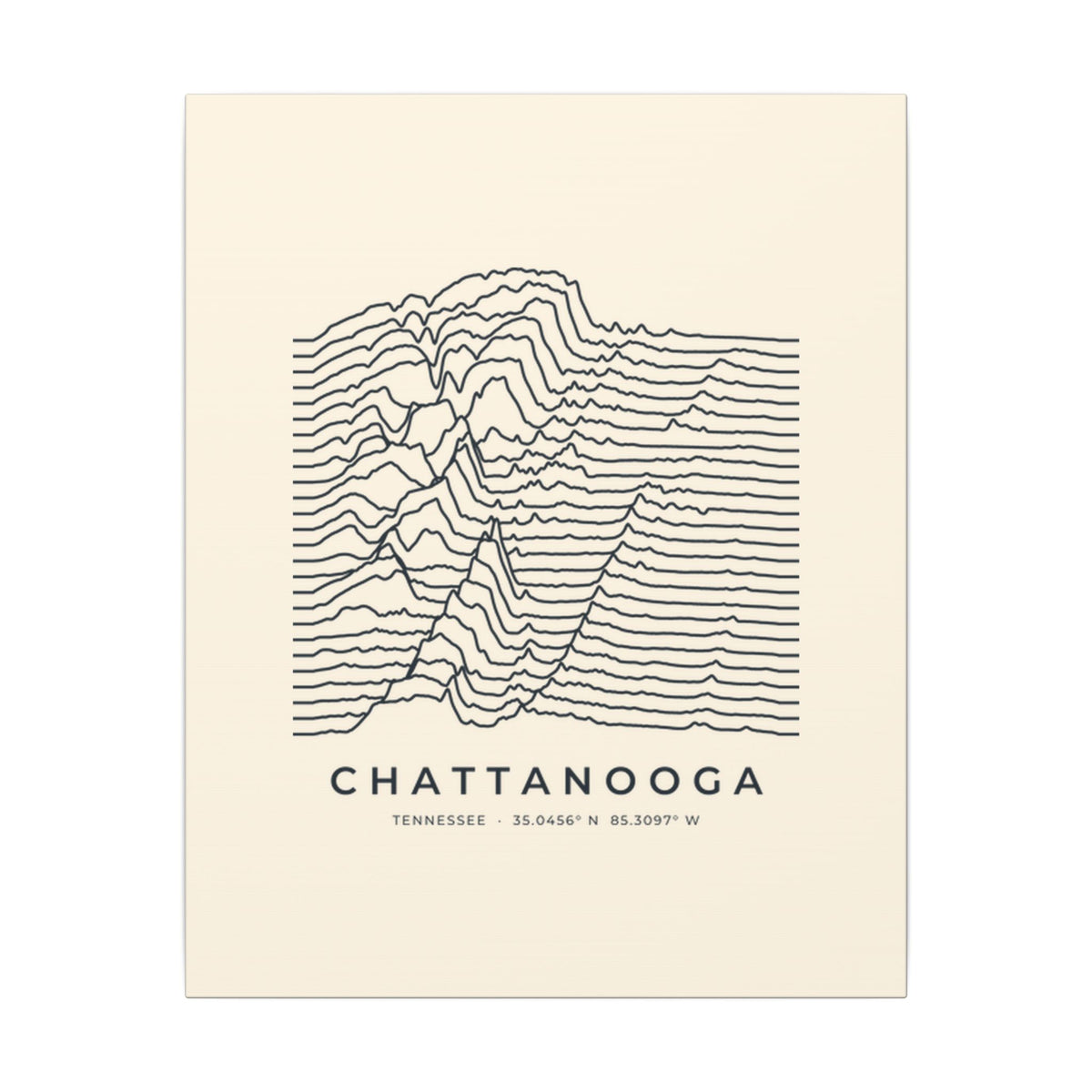 Chattanooga Ridgeline Canvas Print
